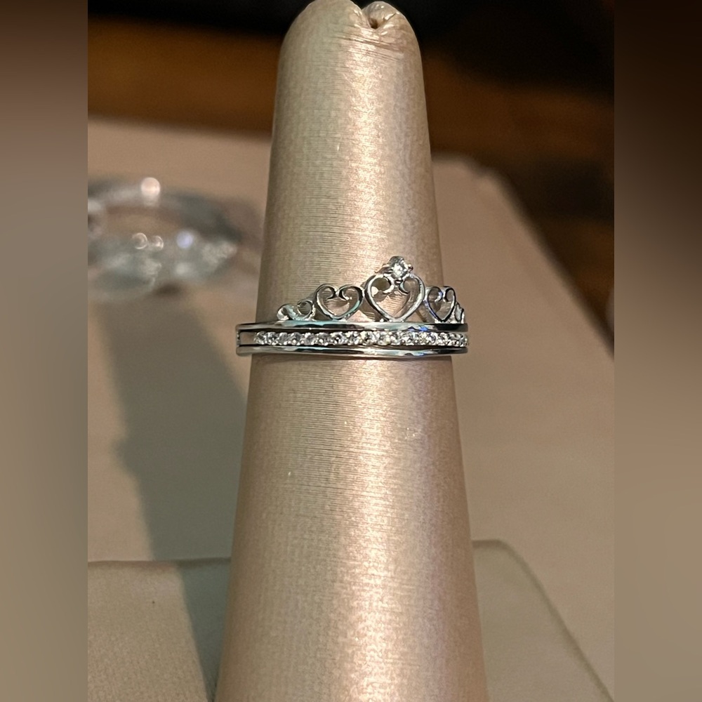 Delicate crown ring - detachable 💍